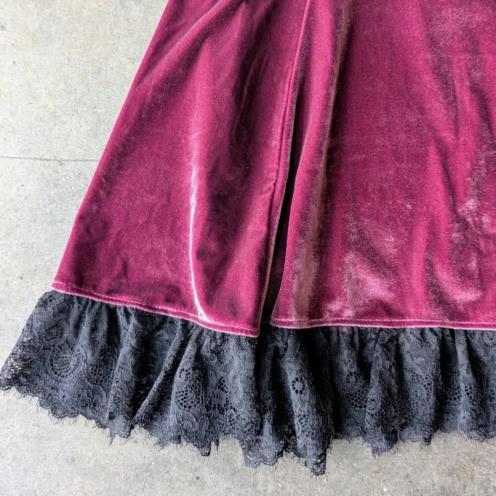 Dolls Kill House of Widow Purple Velvet Bustier Mini Dress small NWT - Picture 4 of 7